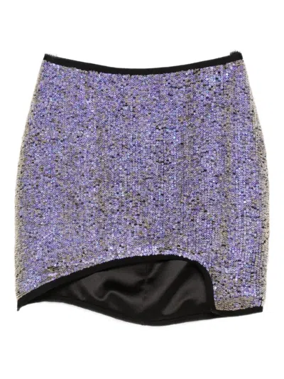Mitiliane Couture Sequined Mini Skirt In Multi