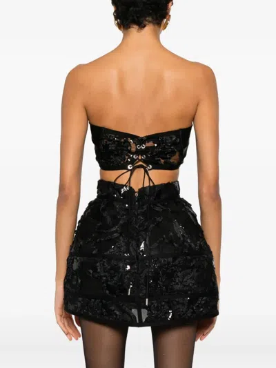 Mitiliane Couture Embroidered Bustier Top In Multi