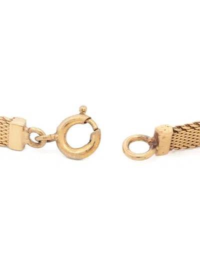 Pre-owned Dior 1970-1980s Logo Bracelet In Gold