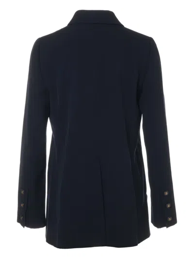 Pre-owned Chanel 2000s Cc-buttons Blazer In Blue