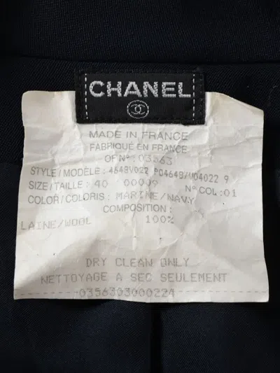 Pre-owned Chanel 2000s Cc-buttons Blazer In Blue