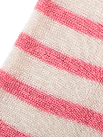 Pre-owned Dior 2010-2020 Striped-pattern Sweater In White