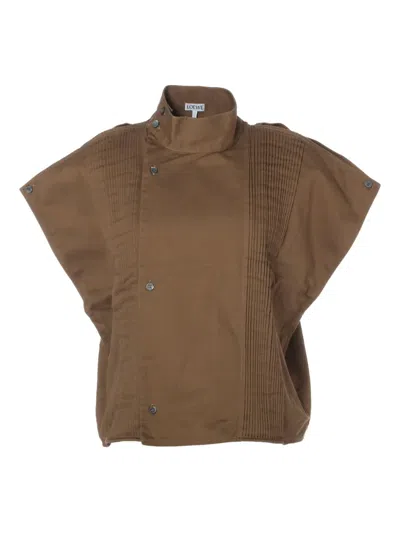 Pre-owned Loewe 2000-2020 Short-sleeve Blouse In Brown