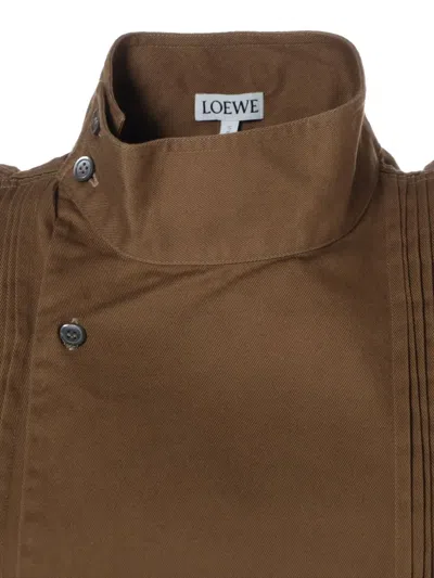 Pre-owned Loewe 2000-2020 Short-sleeve Blouse In Brown