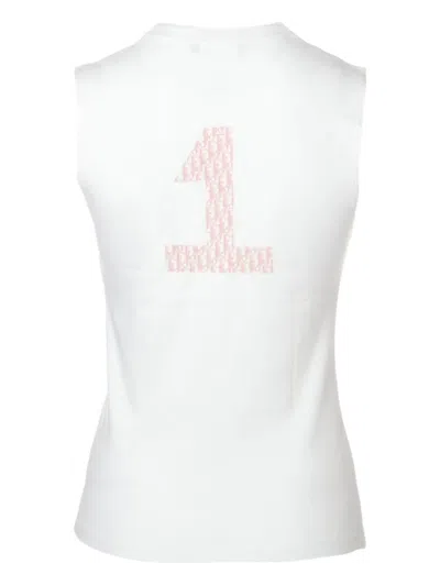 Pre-owned Dior 2002 Logo-print Top In White