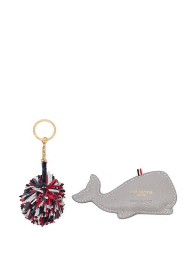 Thom Browne Puffy Whale Key Ring In Multi
