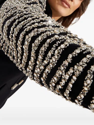 Retroféte Isa Sequinned Hoodie In Black