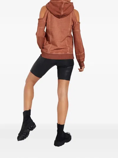 Retroféte Washed Terry Hoodie In Brown