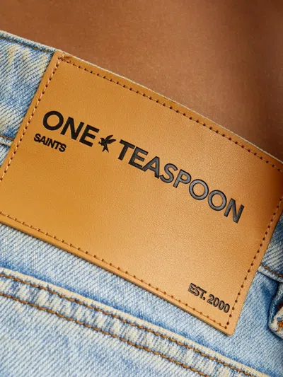 One Teaspoon Distressed Five-pocket Jeans In Blue