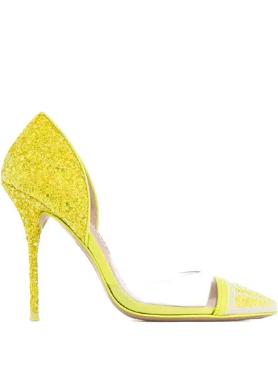 Sophia Webster 100mm Jessica Pumps In Yellow