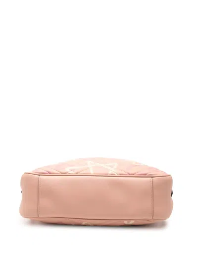 Pre-owned Gucci 2016-2025 Gg Marmont Matelasse Leather  Ghost Crossbody Bag In Pink