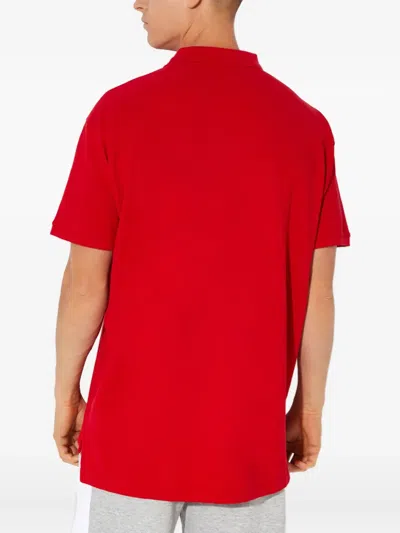 Polo Ralph Lauren Logo-lettering Polo Shirt In Red