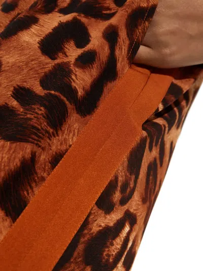 Mystique Leopard-print Slit Trousers In Animal Print