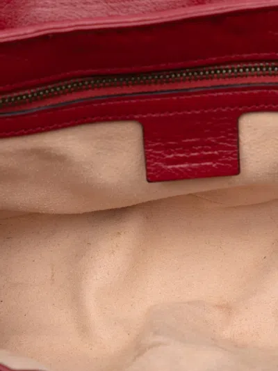 Pre-owned Gucci 2016-2025 Medium Gg Marmont Matelasse Diagonal Leather Torchon Shoulder Bag In Black