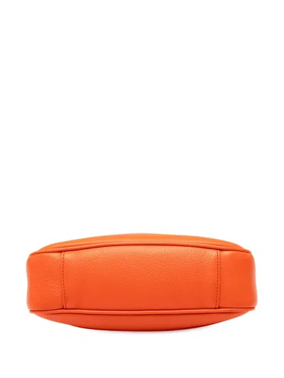 Pre-owned Gucci 2016-2025 Small Leather Bamboo Diana Satchel In Orange