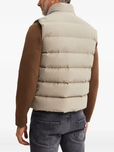 Fay Three-pocket Gilet In Neutral
