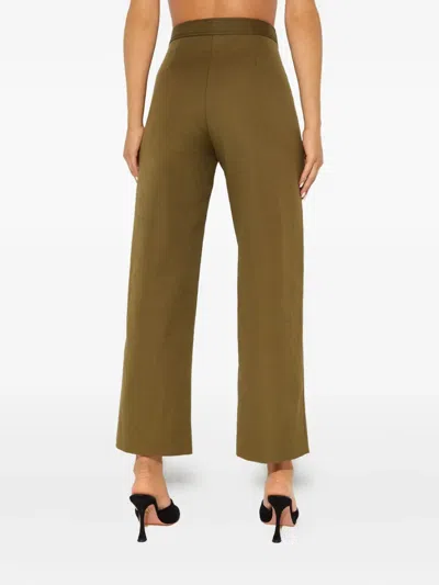 Fay Cropped Trousers In Green