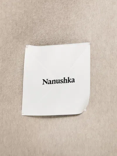 Nanushka Wool Blanket Scarf In Neutral