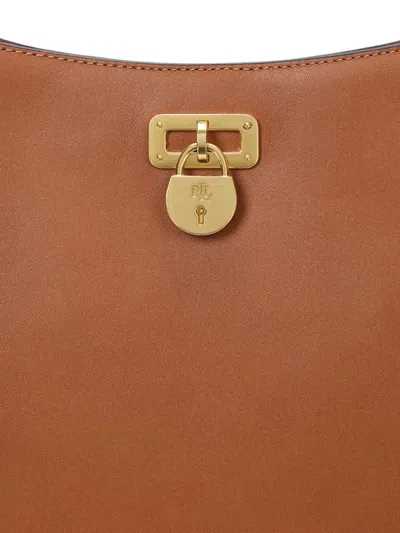 Ralph Lauren Large Tanner Shoulder Bag In Brown
