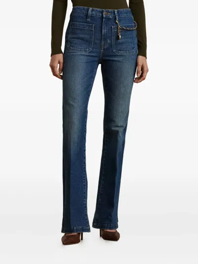 Ralph Lauren Padlock-detailed Jeans In Blue