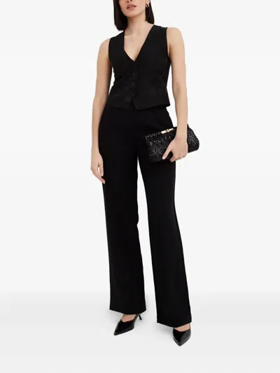 P.a.r.o.s.h Button V-neck Waistcoat In Black