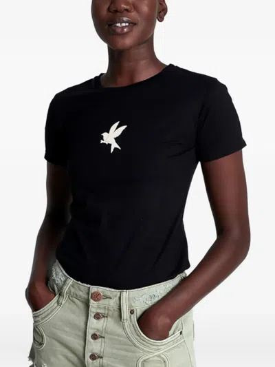 One Teaspoon Le Wolves Le Loop Buttoned Frayed Shorts In Green