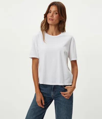 Michael Stars Nina Crewneck Tee In White