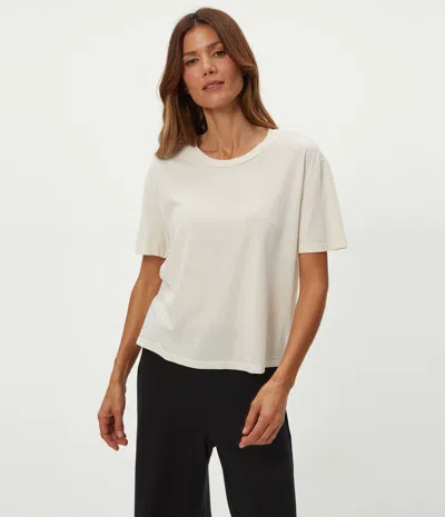 Michael Stars Nina Crewneck Tee In White