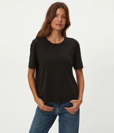 Michael Stars Nina Crewneck Tee In Black