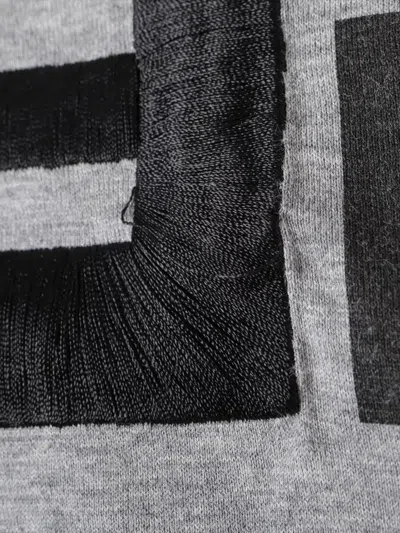 Pre-owned Fendi 2019 Logo-print T-shirt In Gray