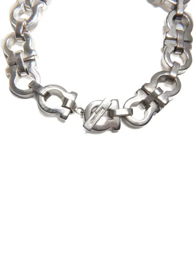 Pre-owned Ferragamo 1990s-2000s Ganchini Bracelet In Silver