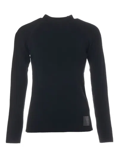 Pre-owned Chanel 2004 Logo-patch Sweater In Black