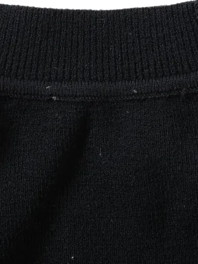 Pre-owned Chanel 2004 Logo-patch Sweater In Black