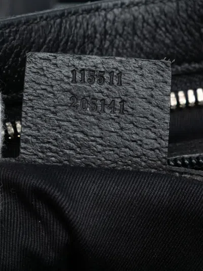 Pre-owned Gucci 2000-2015 Gg Canvas Crossbody Bag In Black