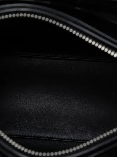 Pre-owned Dior 2015 Medium Patent Lady  Satchel In Black