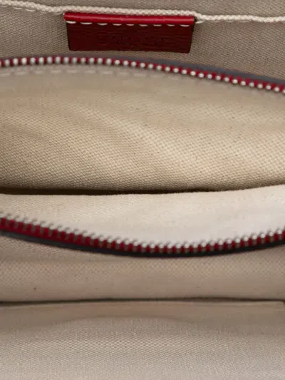 Pre-owned Gucci 2016-2025 Medium Bamboo Dionysus Web Satchel In Red