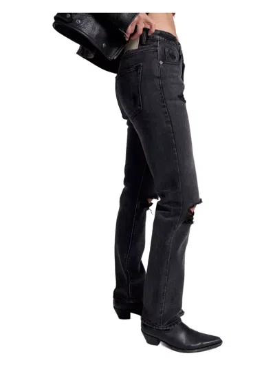 One Teaspoon Five-pocket Distressed Jeans In Gray