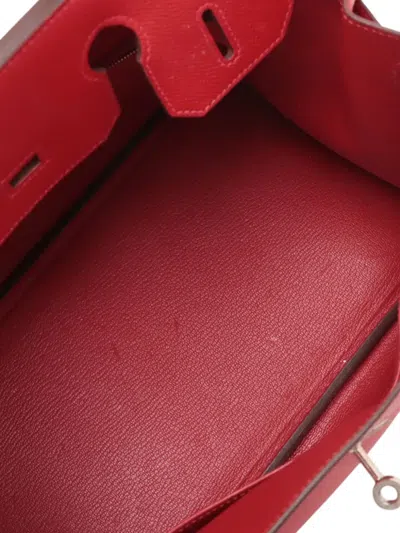 Pre-owned Hermes 2016 Epsom Birkin Retourne 30 Handbag In Red