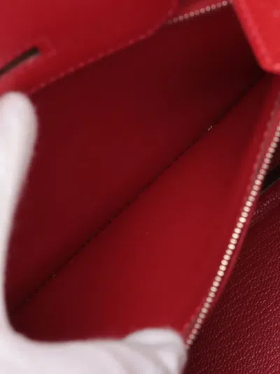 Pre-owned Hermes 2016 Epsom Birkin Retourne 30 Handbag In Red