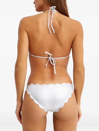 Marysia Broadway Triangle Bikini Top In Silver