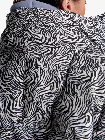 One Teaspoon Pattern High-neck Puffer Jacket In Black