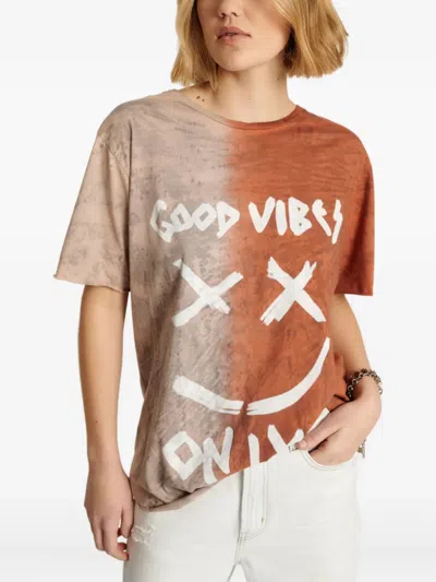 One Teaspoon Printed T-shirt In Brown