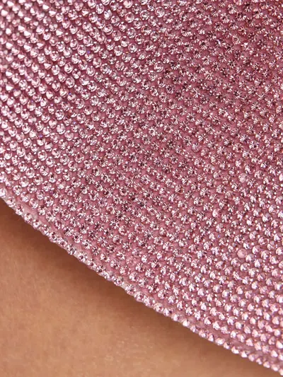 Nué Camille Crystal-embellished Mini Skirt In Pink