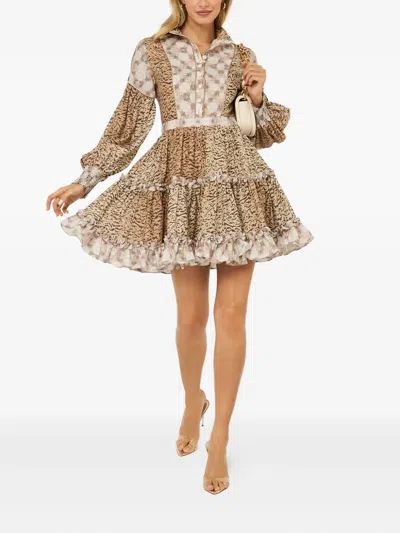 EUPHORIC PATTERNED MINI DRESS