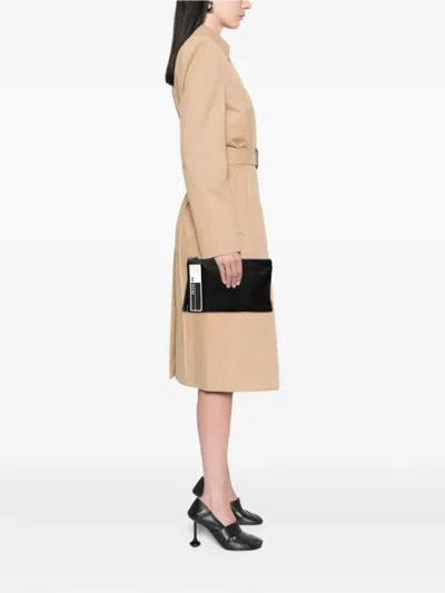 Pre-owned Prada 2000-2025 Tessuto Logo Clutch Bag In Black