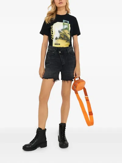 Kenzo Printed Short-sleeve T-shirt In Black