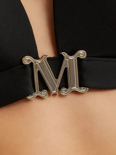 Max Mara Astra Bikini Top In Black