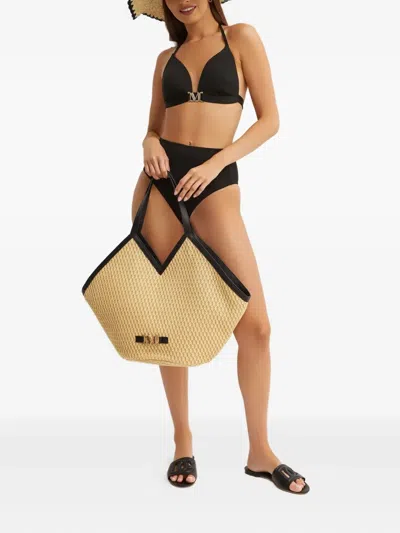 Max Mara Astra Bikini Top In Black
