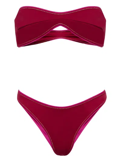 Reina Olga Katia Strapless Bikini In Red