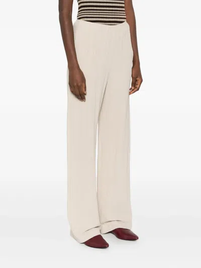 Nanushka Elastic-waist Trousers In Neutral